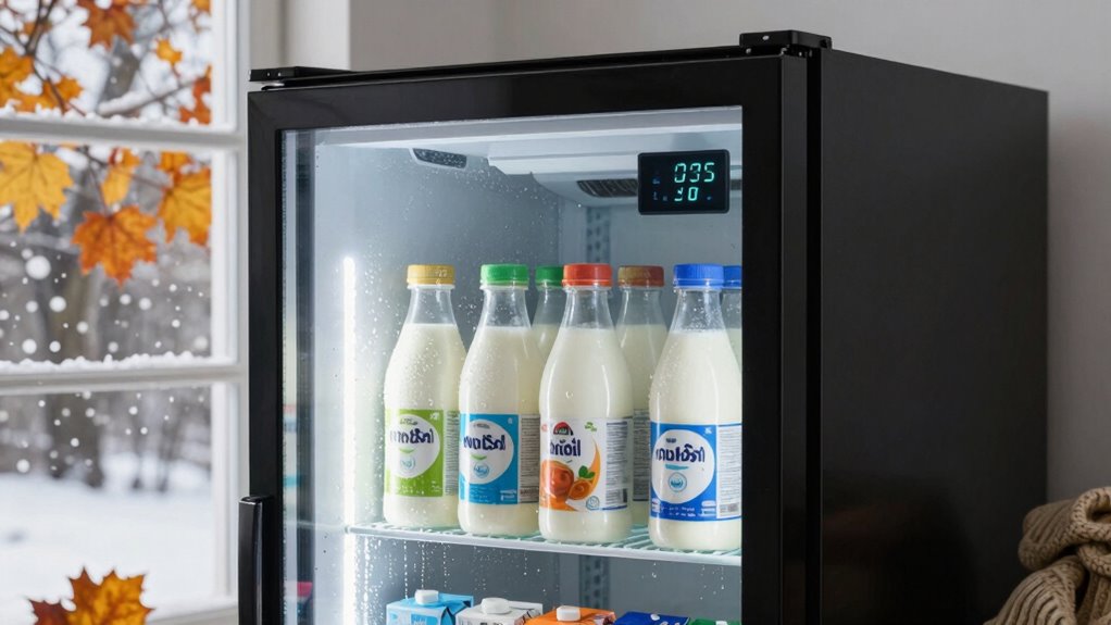 adjust beverage fridge seasonally