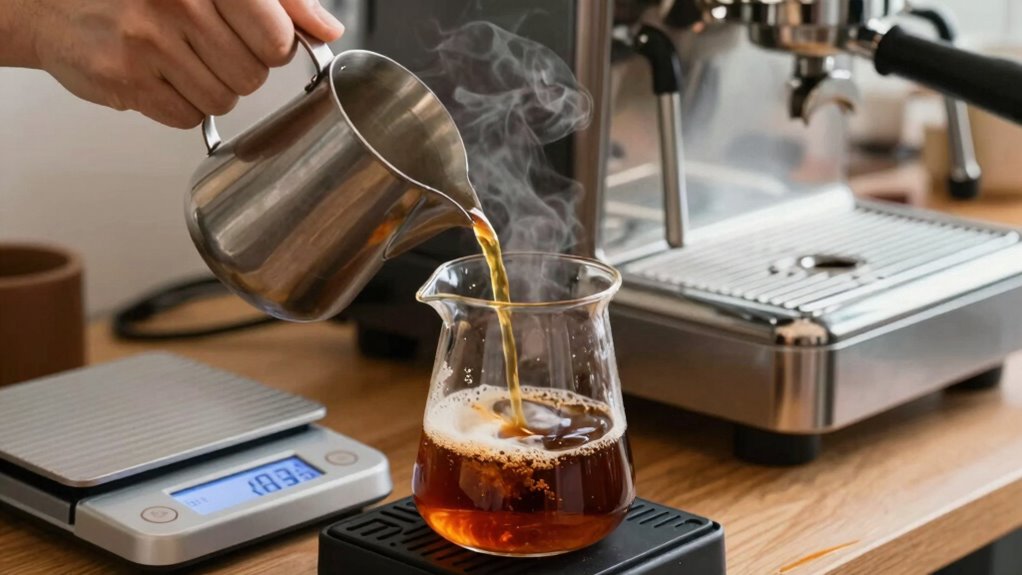 adjust brew ratio carefully