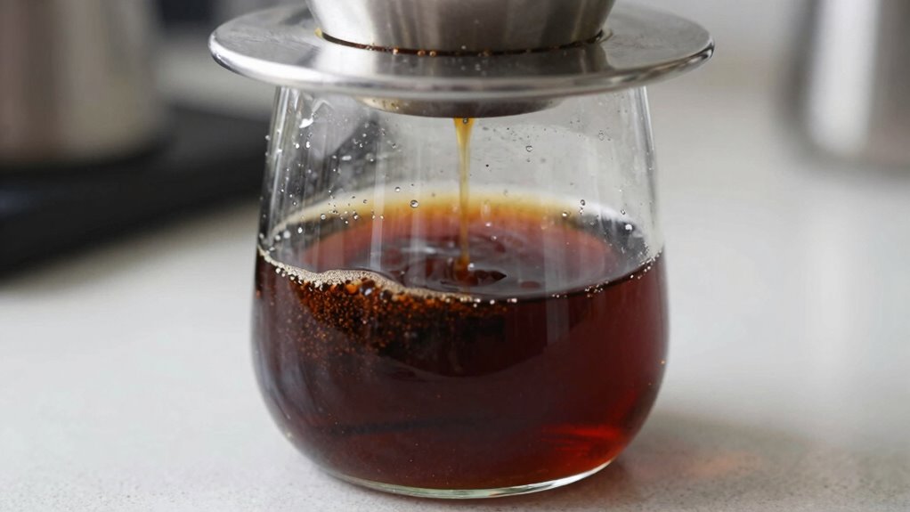 adjust brewing time and grind