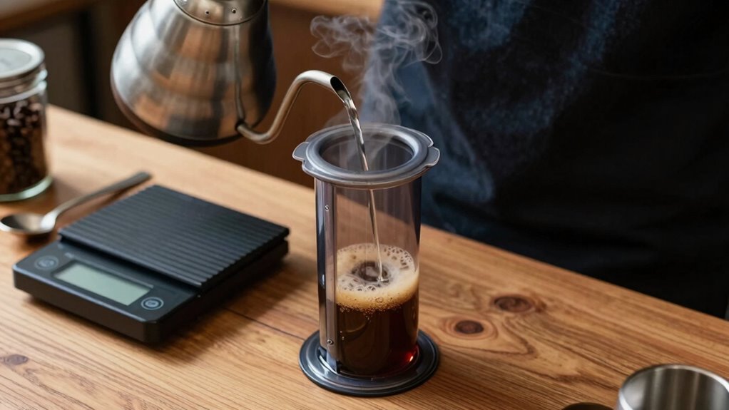 adjust coffee water ratios