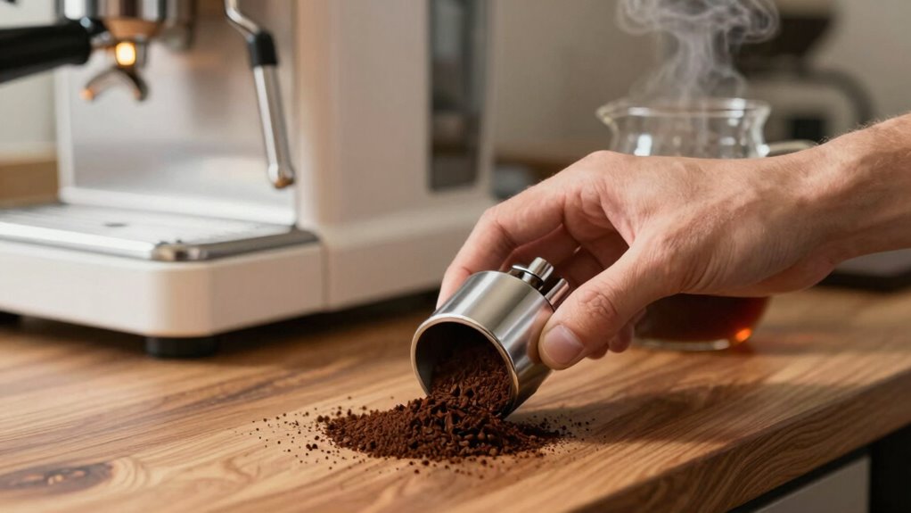 adjust grind and brew simultaneously