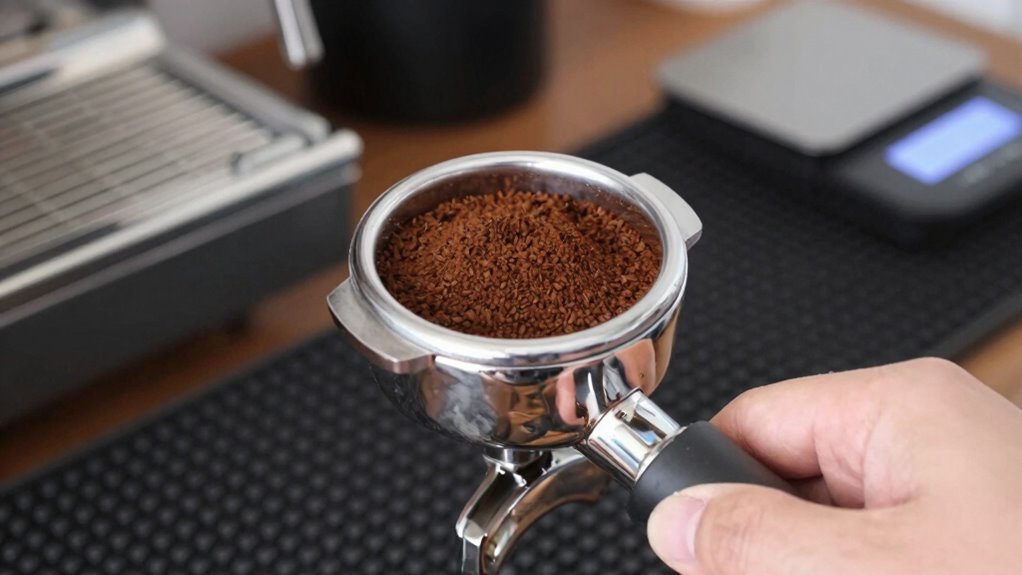 adjust grind and dose