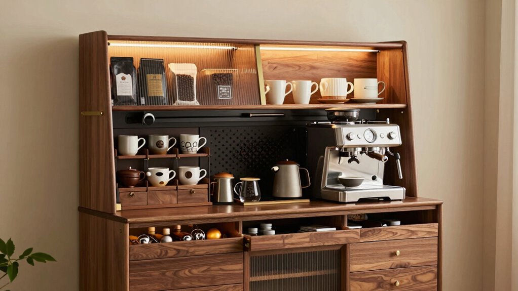 affordable coffee bar cabinets