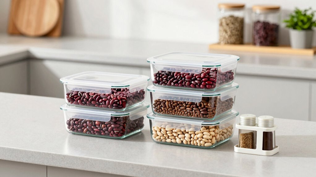 airtight durable clear containers