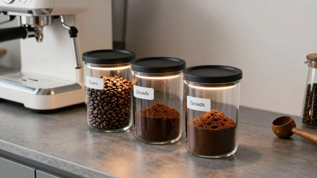airtight opaque coffee storage