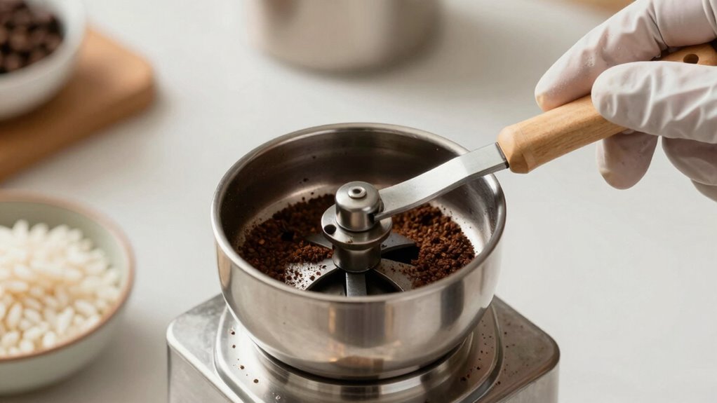 avoid damaging grinder cleaning