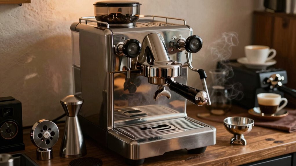 backflush espresso machine regularly
