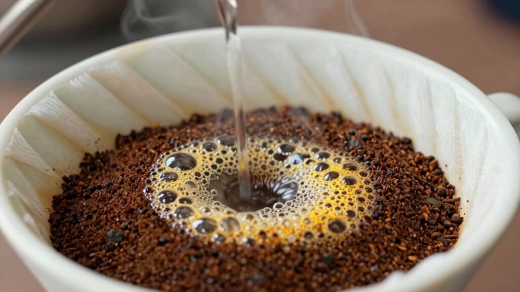 blooming enhances coffee extraction