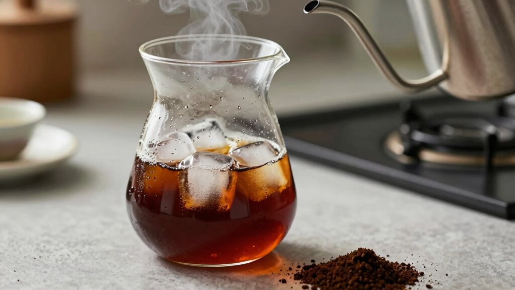 brew coffee pour over ice