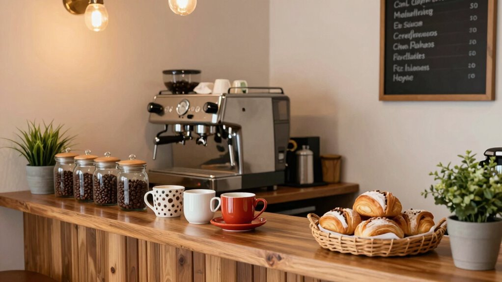 budget friendly coffee bar setup