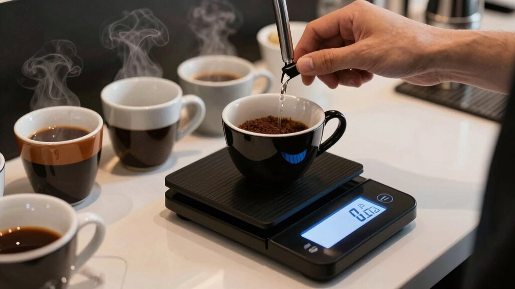 calculate coffee to water ratios