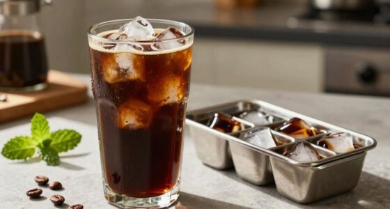 chill coffee use ice
