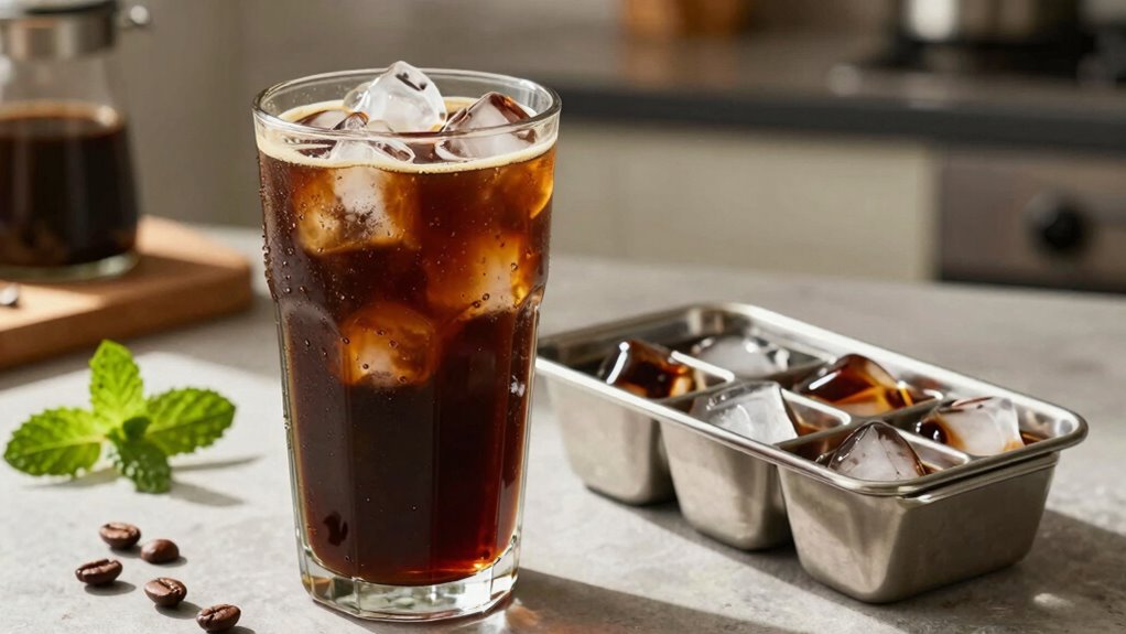 chill coffee use ice