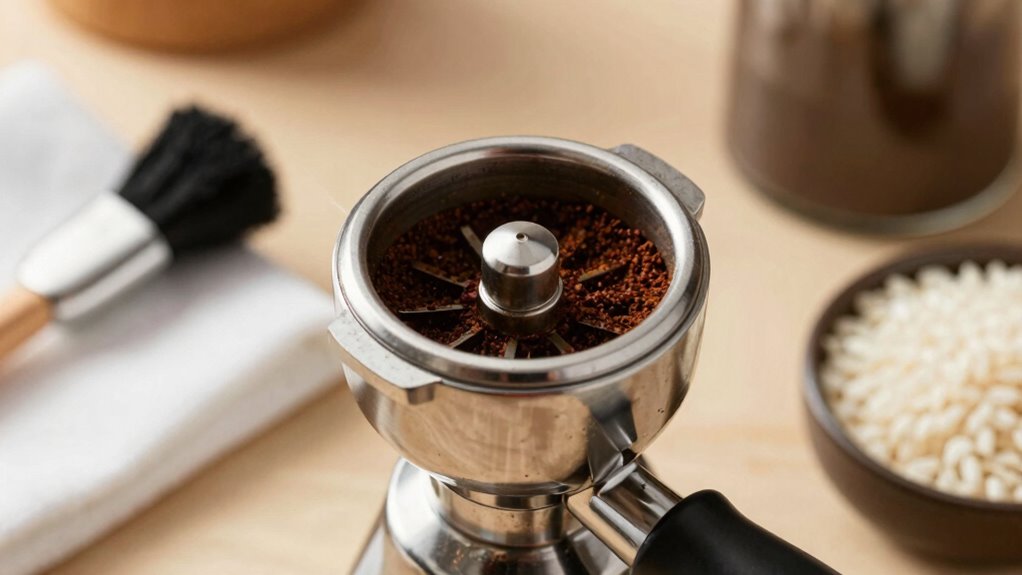 clean coffee grinder efficiently