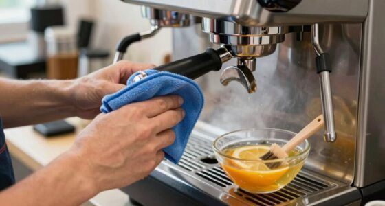 cleaning coffee equipment thoroughly