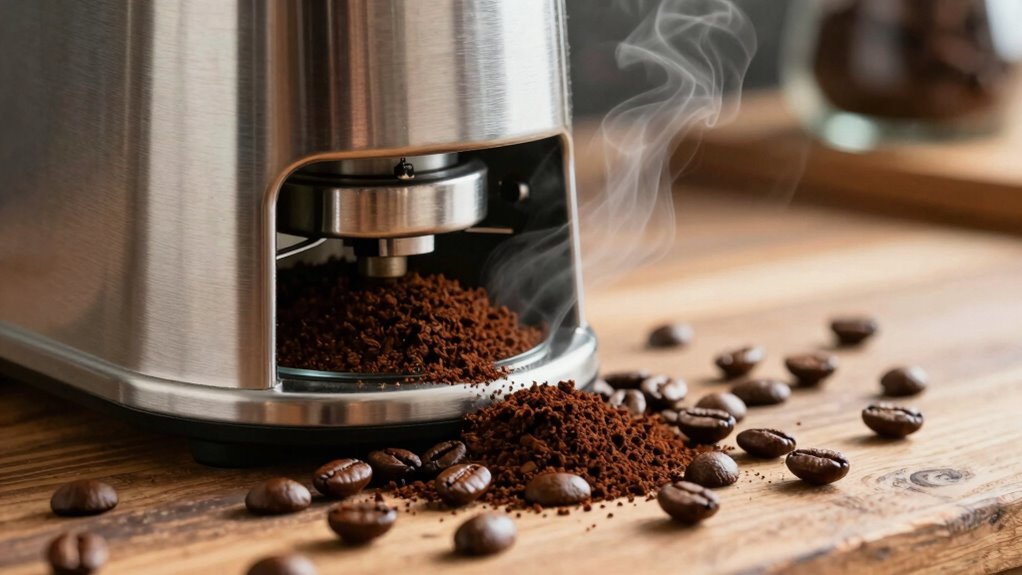 coffee grinder retention tips