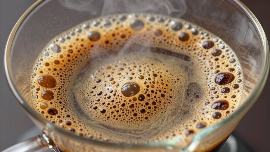 coffee release gas bubbles