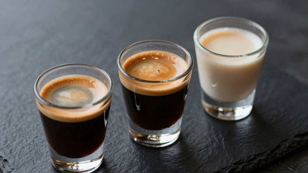 comparing coffee beverage types