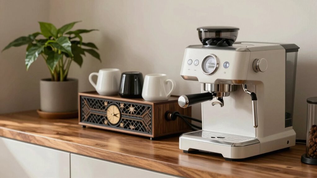 conceal cables in coffee