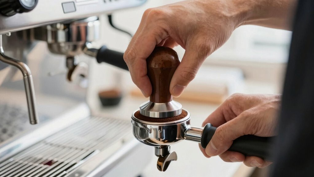 consistent grind tamp dose