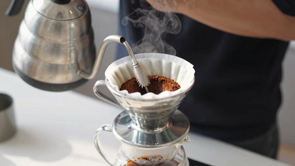 consistent pouring and grinding