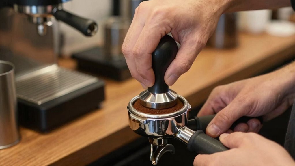 consistent tamping for espresso