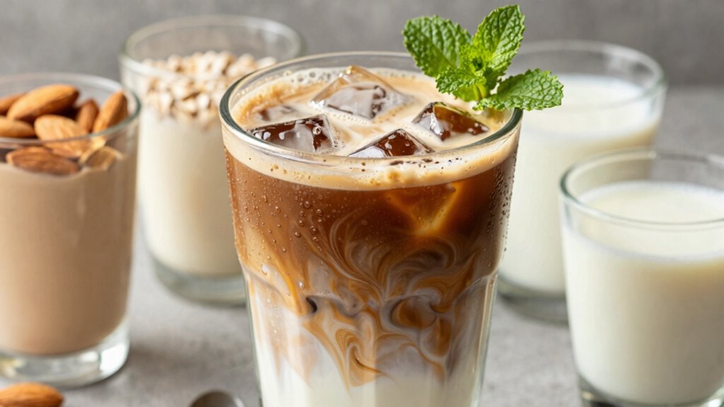 creamy iced latte options