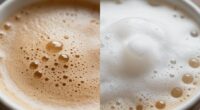 creamy textured milk froth