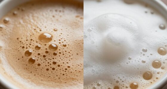 creamy textured milk froth