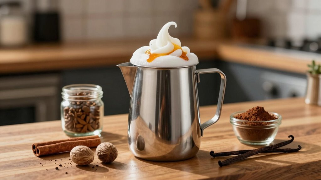 creative frothed milk flavors