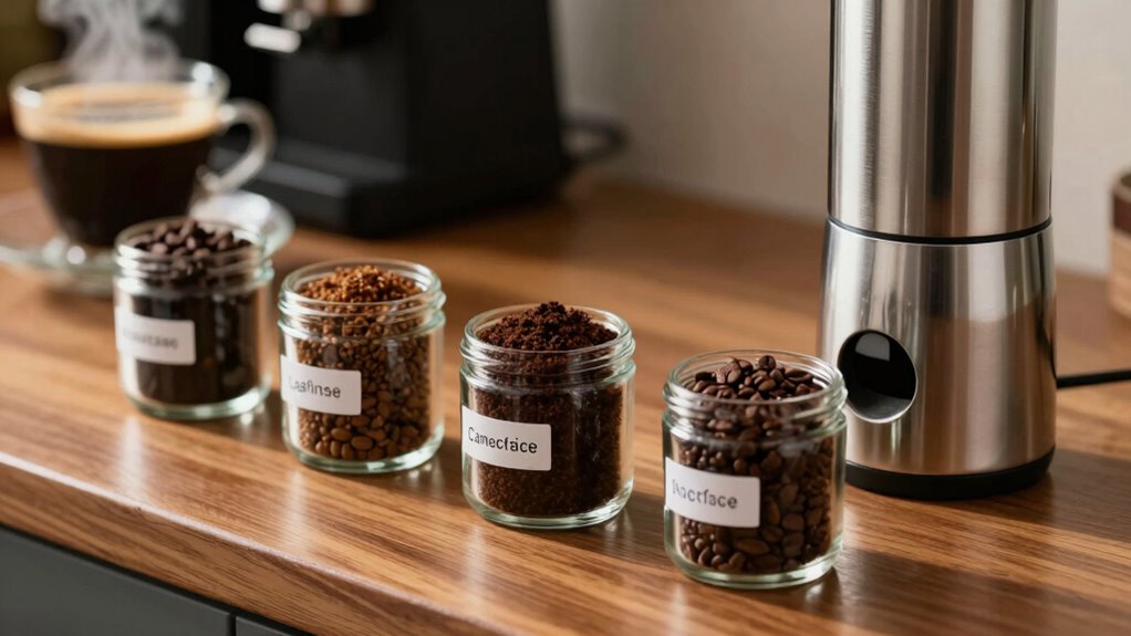 customize coffee grind size