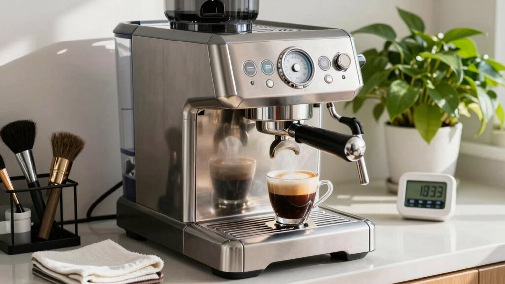 daily espresso machine care