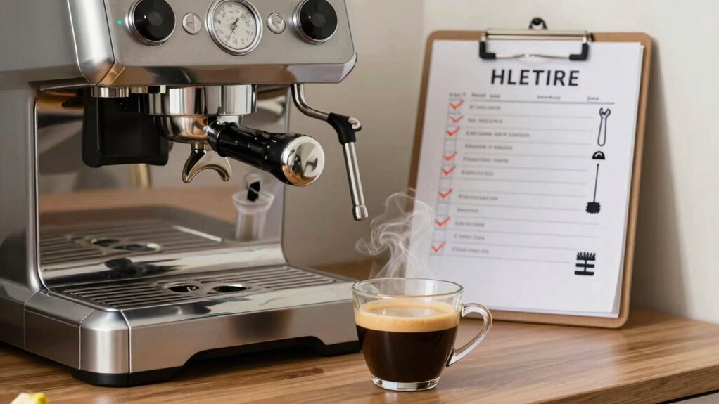 daily espresso machine upkeep