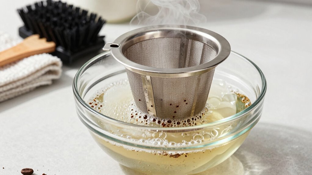 deep clean coffee filter regularly