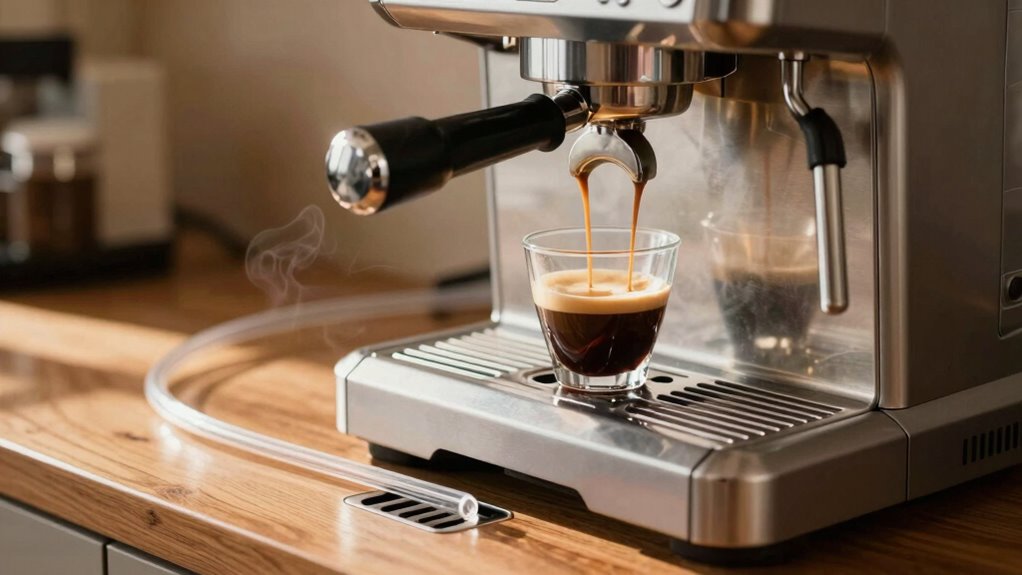 drain lines affect espresso flavor