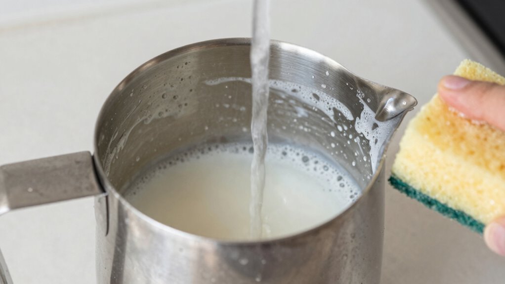 effective milk residue cleaning