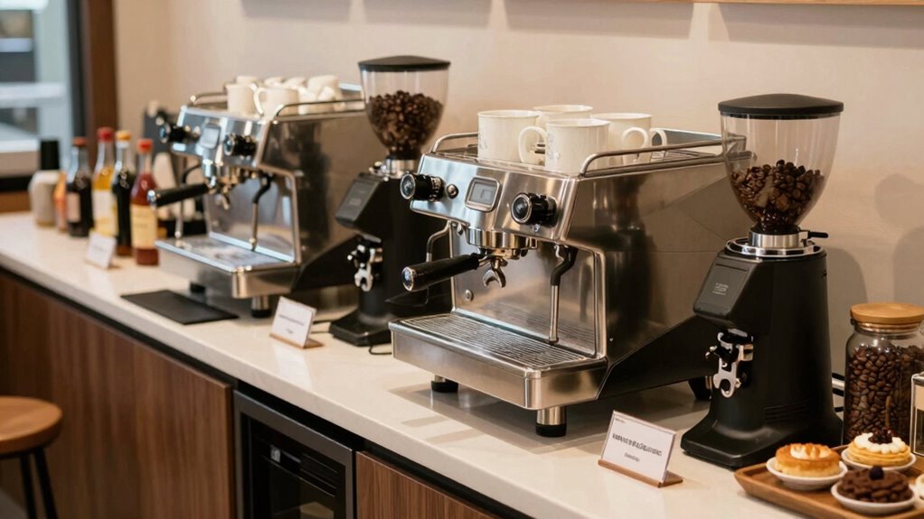 efficient coffee bar organization
