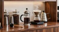 efficient coffee bar setup