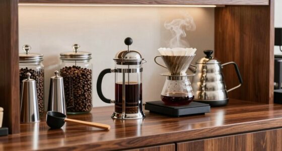 efficient coffee bar setup