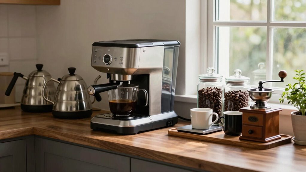 efficient home coffee setup