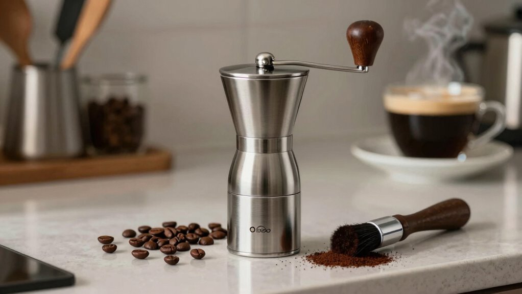 effortless burr grinder cleaning