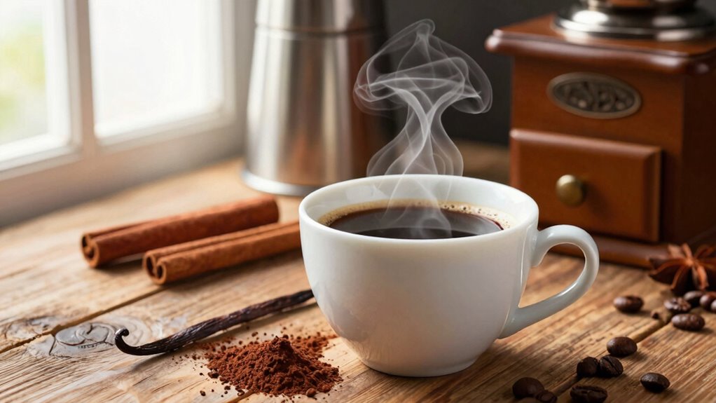 enhance coffee with flavors