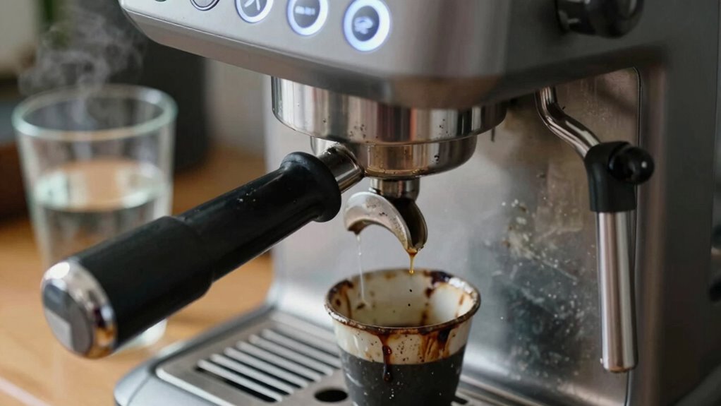 espresso machine descaling signs