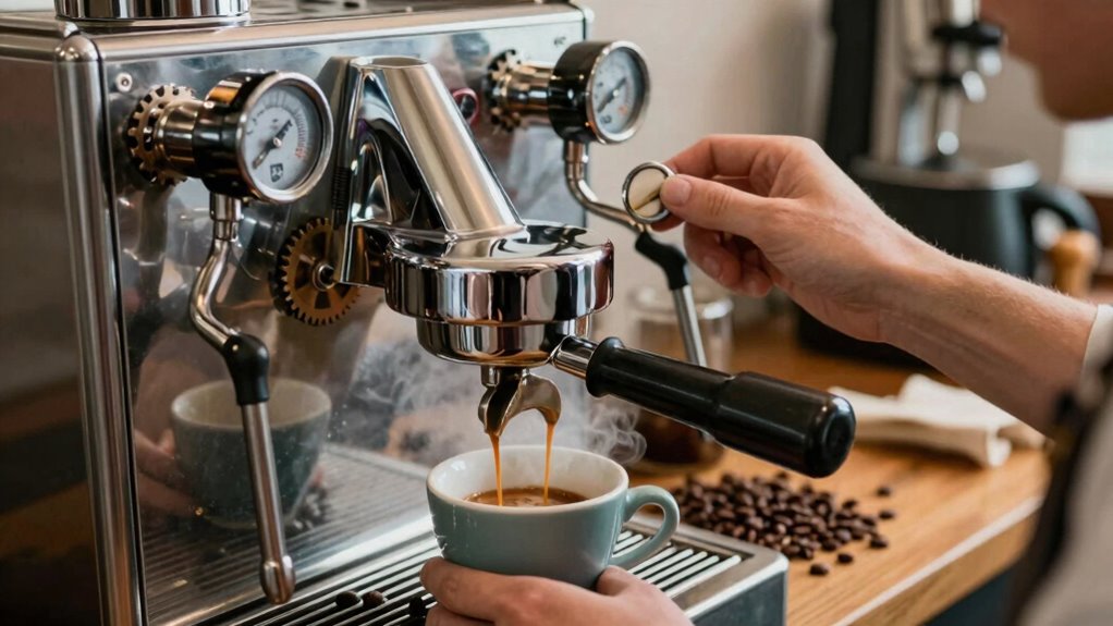 espresso machine sound cues