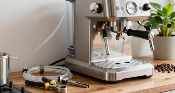 espresso machine water line installation