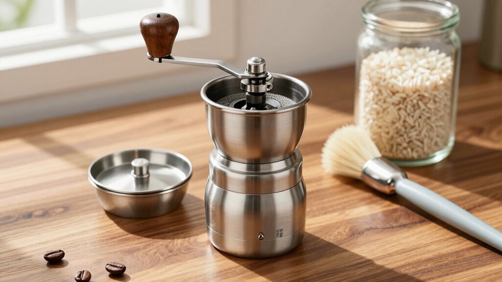 essential burr grinder cleaning tools