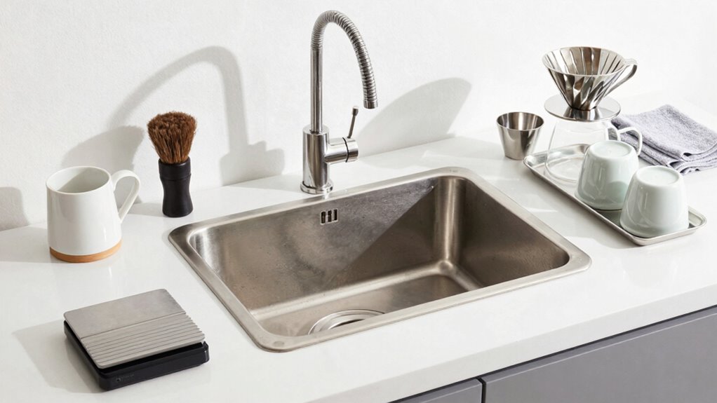 essential coffee rinse station supplies