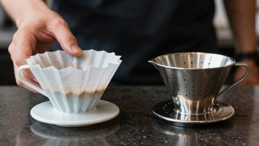 filter type influences coffee flavor