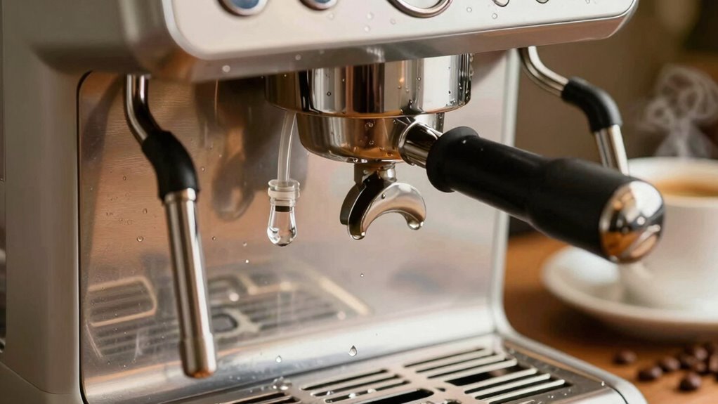 fix espresso machine drainage issues