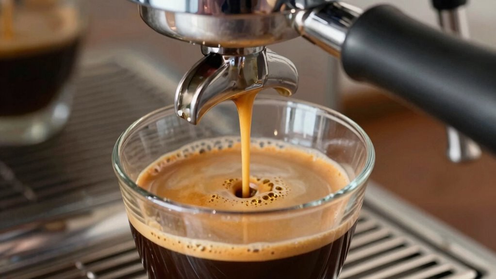 flavorful thin espresso extraction